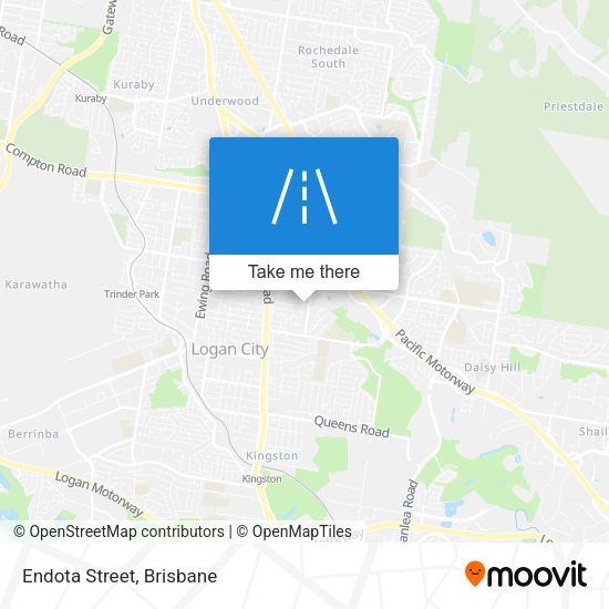 Endota Street map