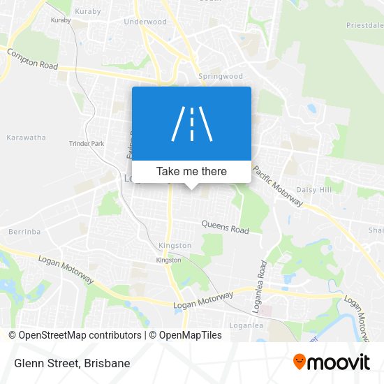Glenn Street map