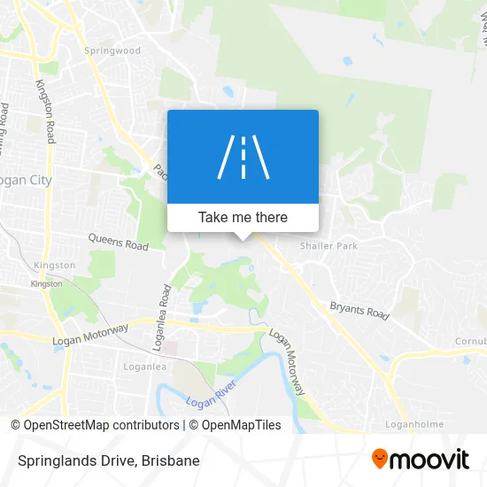 Mapa Springlands Drive
