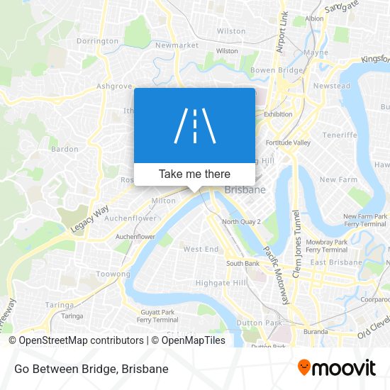 Go Between Bridge map