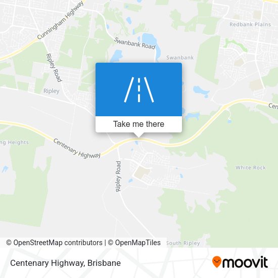 Centenary Highway map