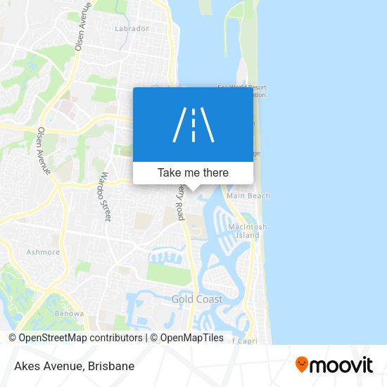 Akes Avenue map