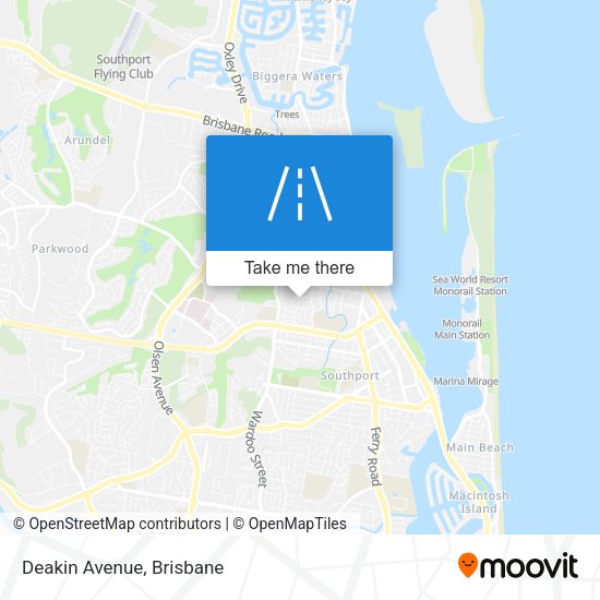 Deakin Avenue map