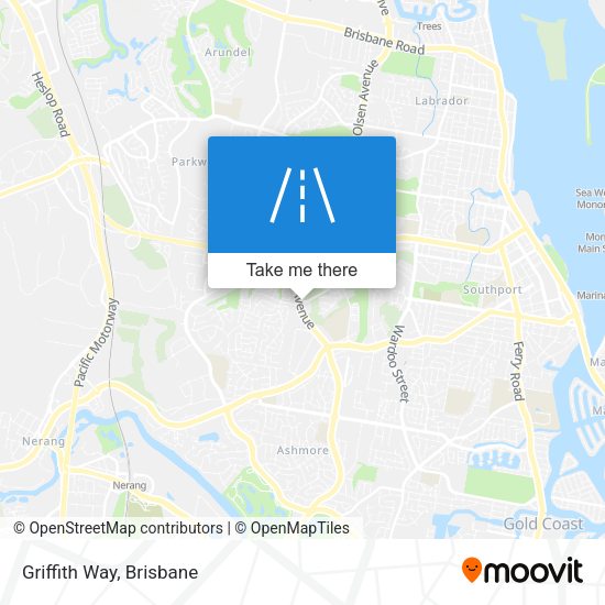 Griffith Way map