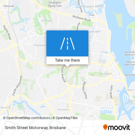 Smith Street Motorway map