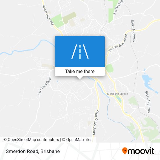 Smerdon Road map
