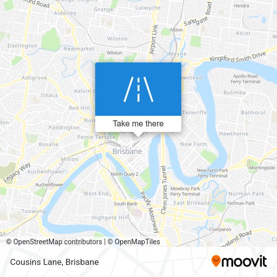 Cousins Lane map
