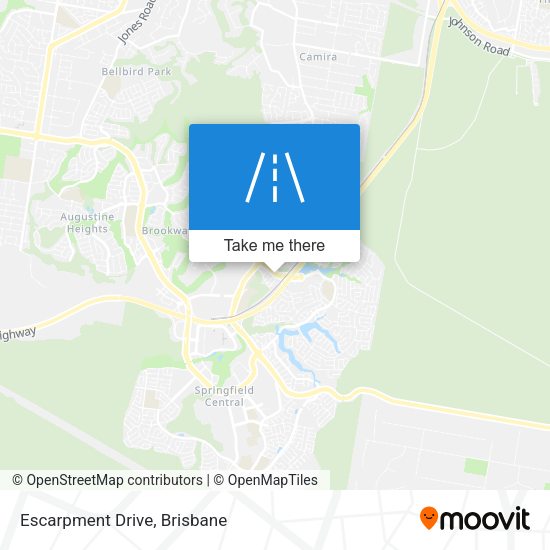 Escarpment Drive map