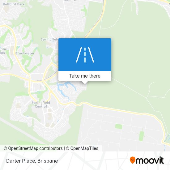 Darter Place map