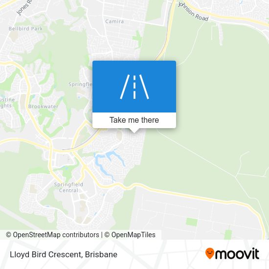 Lloyd Bird Crescent map