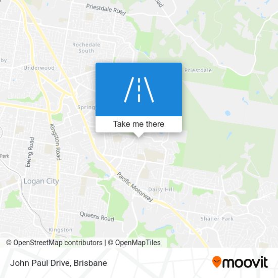John Paul Drive map