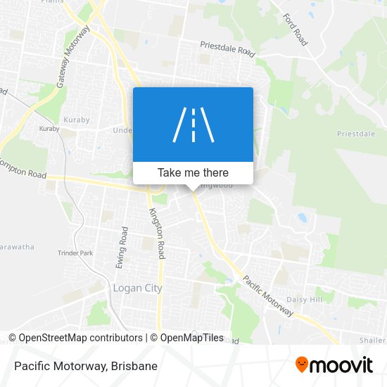 Pacific Motorway map