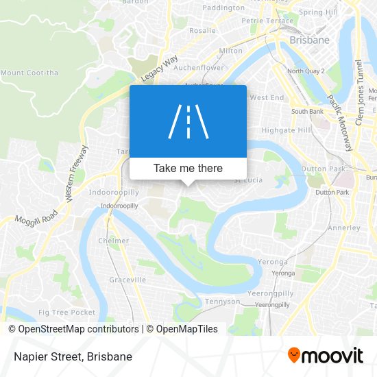 Napier Street map