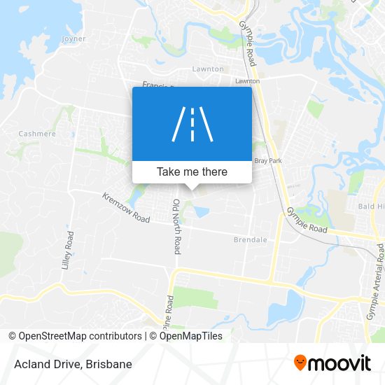 Acland Drive map
