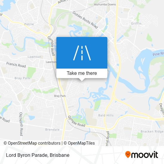 Lord Byron Parade map