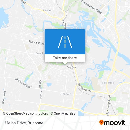 Melba Drive map