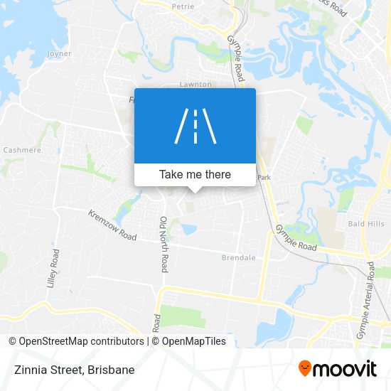 Zinnia Street map