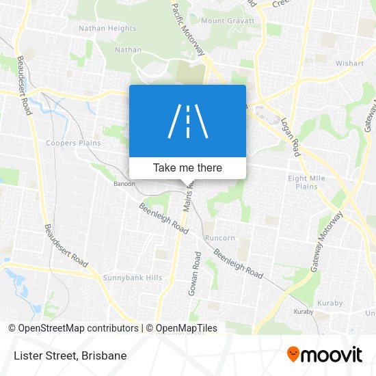 Lister Street map