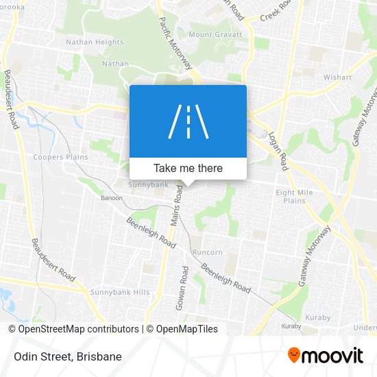 Odin Street map