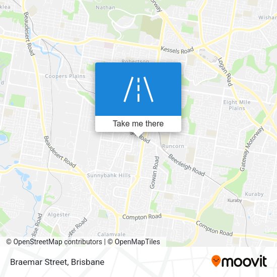 Braemar Street map