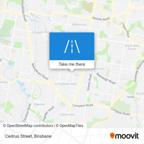 Cedrus Street map