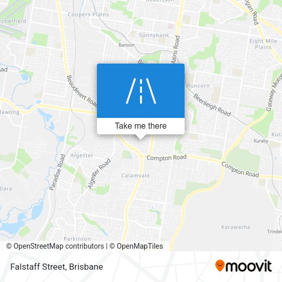 Falstaff Street map