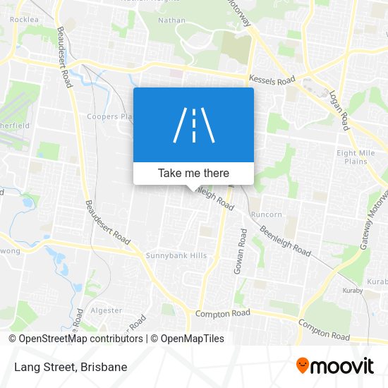 Lang Street map