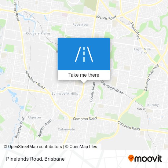 Pinelands Road map