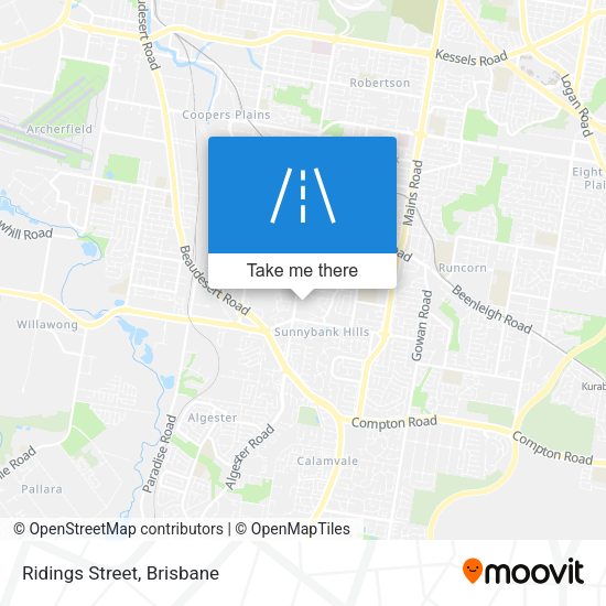 Ridings Street map