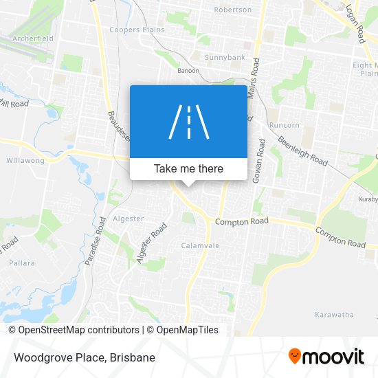 Woodgrove Place map