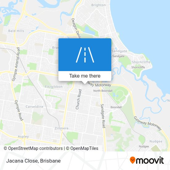 Jacana Close map
