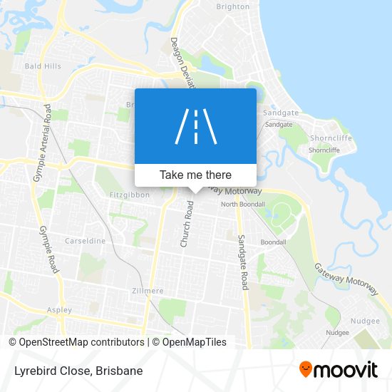 Lyrebird Close map