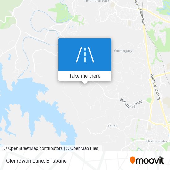 Glenrowan Lane map