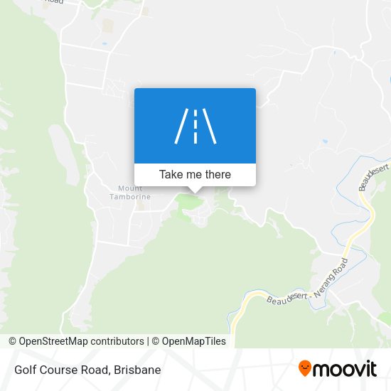 Golf Course Road map