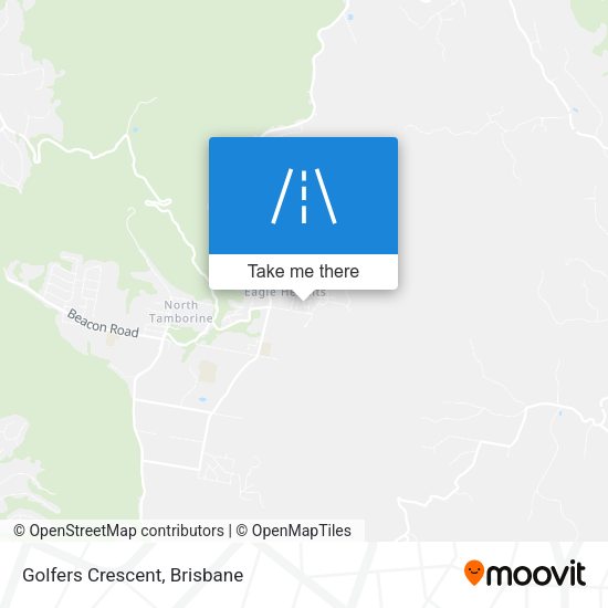 Golfers Crescent map
