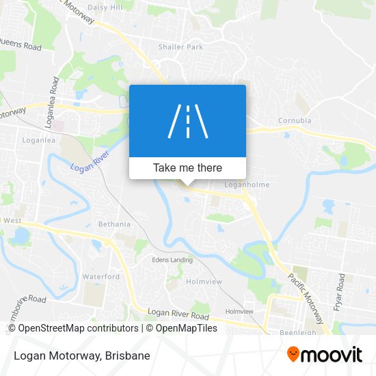 Logan Motorway map
