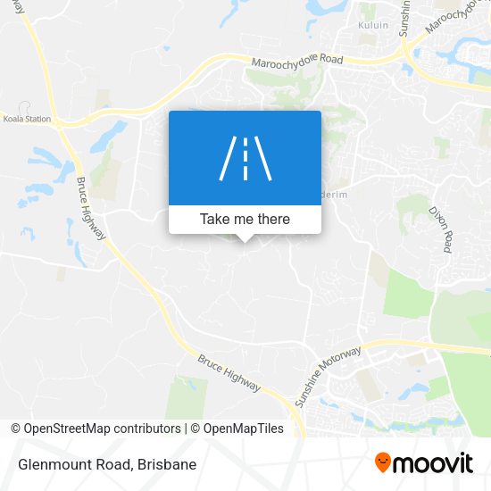 Glenmount Road map
