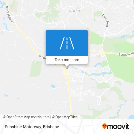 Sunshine Motorway map