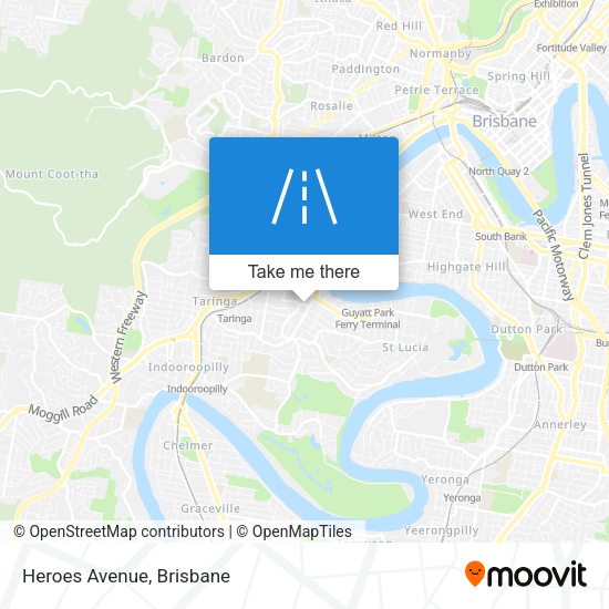 Heroes Avenue map