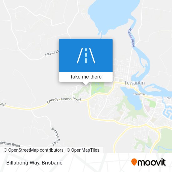 Billabong Way map