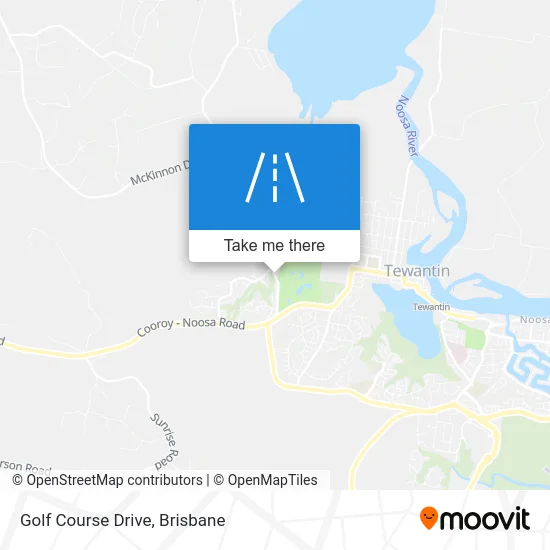 Mapa Golf Course Drive