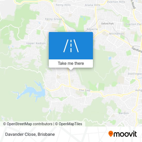 Davander Close map