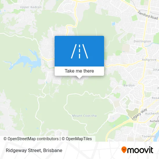 Mapa Ridgeway Street