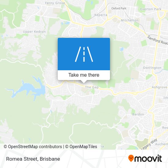 Romea Street map