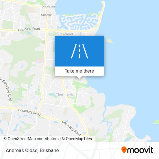 Andreas Close map