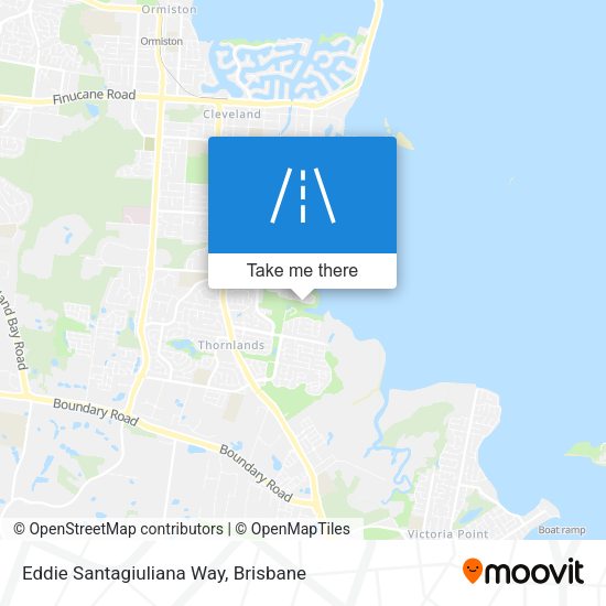 Eddie Santagiuliana Way map