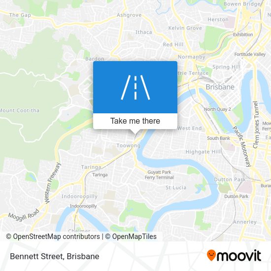Bennett Street map