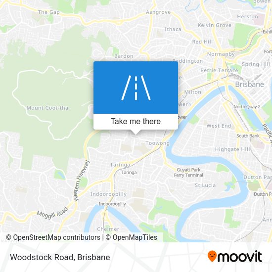 Woodstock Road map