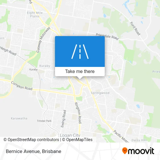Bernice Avenue map