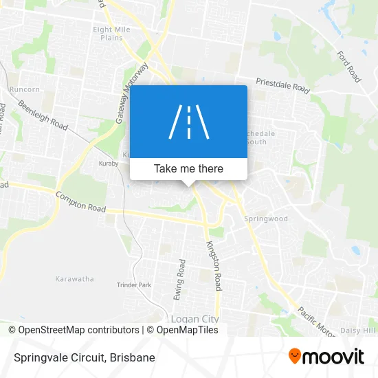 Mapa Springvale Circuit